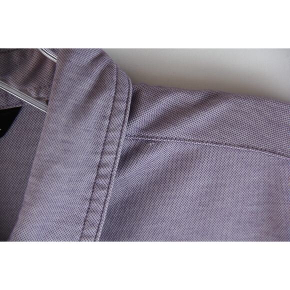 Travis Mathew Performance Polo Shirt Mens XL Purple Golf Oceanside Heather - Picture 5 of 9